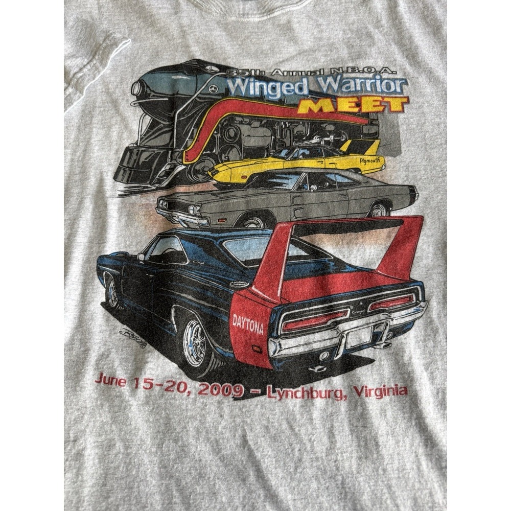 Plymouth Winged Warriors 35th Annual Meet  T Shirt XL